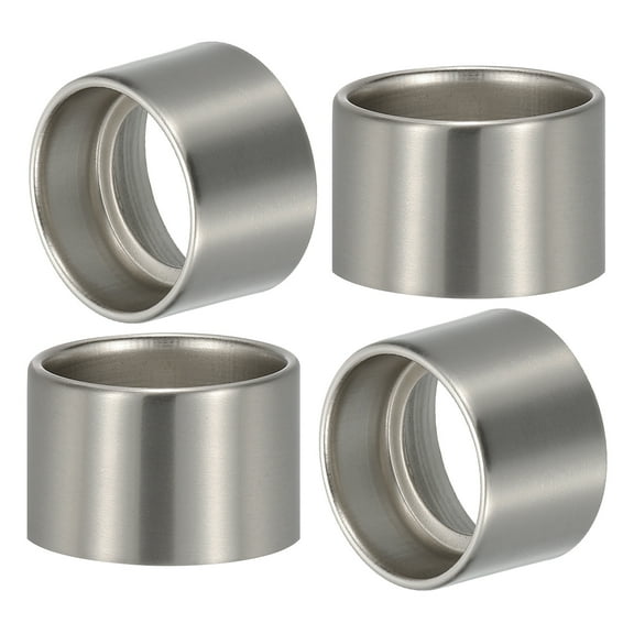 Uxcell Light Socket Shade Ring, 35 mm Metal Hanging Lamp Holder Parts, Nickel 4Pcs