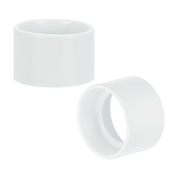 Uxcell Light Socket Shade Ring, 35 mm Metal Hanging Lamp Holder Parts, White 2Pcs