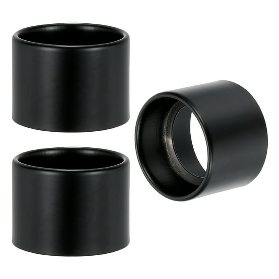 Uxcell Light Socket Shade Ring, 40 mm Metal Hanging Lamp Holder Parts, Black 3Pcs