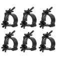 thumbnail image 1 of Uxcell Light Truss Clamps, Stage Lighting Pipe O Clamp for 1.57-2.05" OD 60lb, Black 6Pack, 1 of 6
