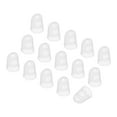 thumbnail image 1 of Uxcell Light White Silicone Finger Protectors Gloves Breathable Reusable Fingertip Caps with Air Holes M 15 Pcs, 1 of 6