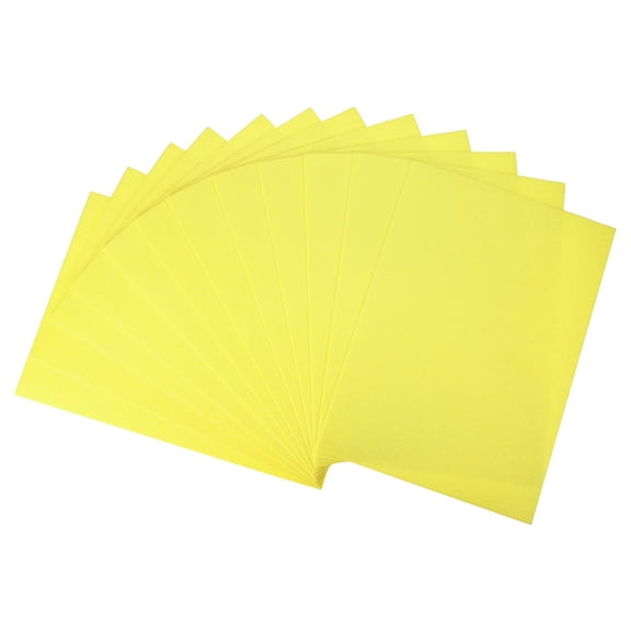 Uxcell Light Yellow Glitter EVA Foam Sheets 12 x 8 Inch 2mm Thick for Crafts DIY Projects 12 Pack