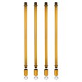 thumbnail image 1 of Uxcell Lighting Downrod 10 Inch Long M10 Threaded Extension Rod Lighting Fixtures Gold Bronze 4 Set, 1 of 5