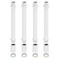 thumbnail image 1 of Uxcell Lighting Downrod 4 Inch Long M10 Threaded Extension Rod Lighting Fixtures White 4 Set, 1 of 5