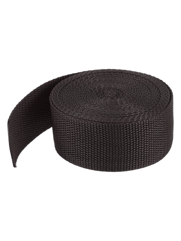 Lightweight Polypropylene Webbing Strap 3.8cm 5 Yard Backpack Strapping Band Coffee for Cargo Straps