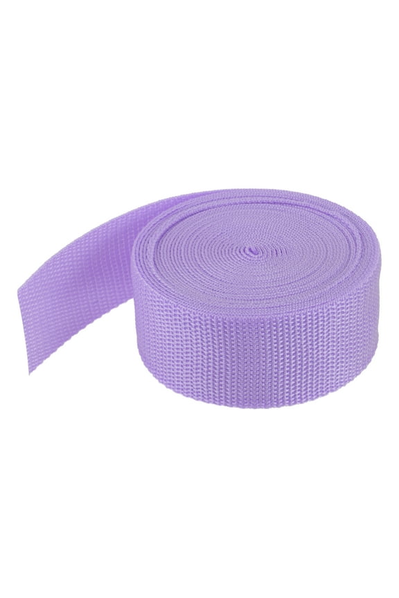 Lightweight Polypropylene Webbing Strap 3.8cm 5 Yard Backpack Strapping Band Lavender Purple for Cargo Straps
