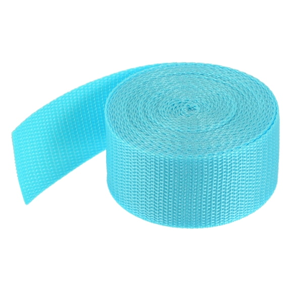 Uxcell Lightweight Polypropylene Webbing Strap 3.8cm 5 Yard Backpack Strapping Band Light Blue for Cargo Straps