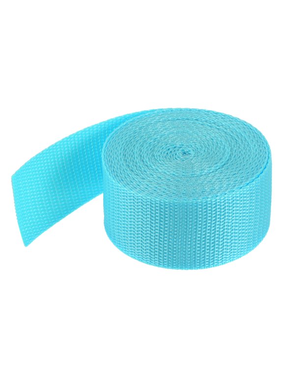 Lightweight Polypropylene Webbing Strap 3.8cm 5 Yard Backpack Strapping Band Light Blue for Cargo Straps