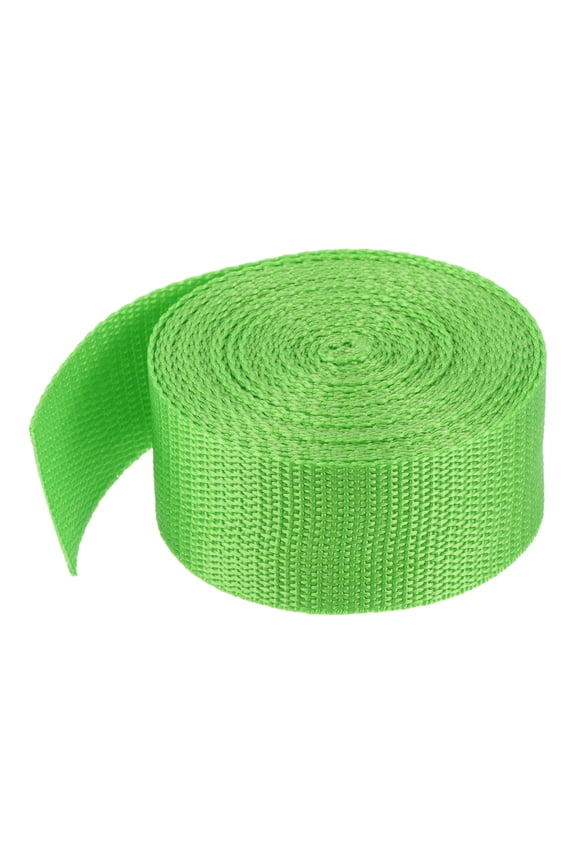 Lightweight Polypropylene Webbing Strap 3.8cm 5 Yard Backpack Strapping Band Light Green for Cargo Straps