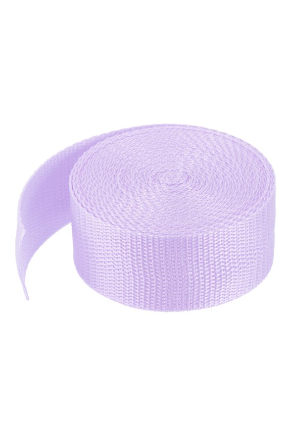 Lightweight Polypropylene Webbing Strap 3.8cm 5 Yard Backpack Strapping Band Light Purple for Cargo Straps