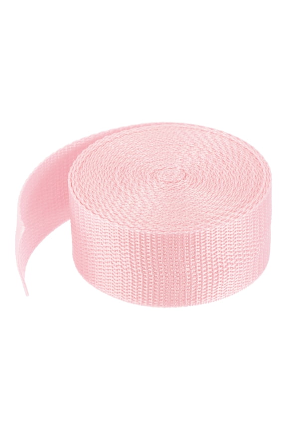 Lightweight Polypropylene Webbing Strap 3.8cm 5 Yard Backpack Strapping Band Pale Pink for Cargo Straps