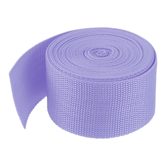 Uxcell Lightweight Polypropylene Webbing Strap 3.8cm 5 Yard Backpack Strapping Band Purple for Cargo Straps