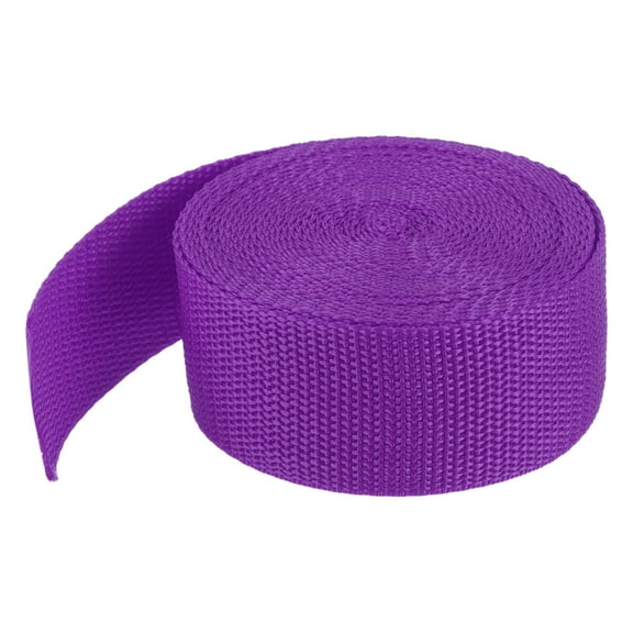 Uxcell Lightweight Polypropylene Webbing Strap 3.8cm 5 Yard Backpack Strapping Band Purplish Red for Cargo Straps