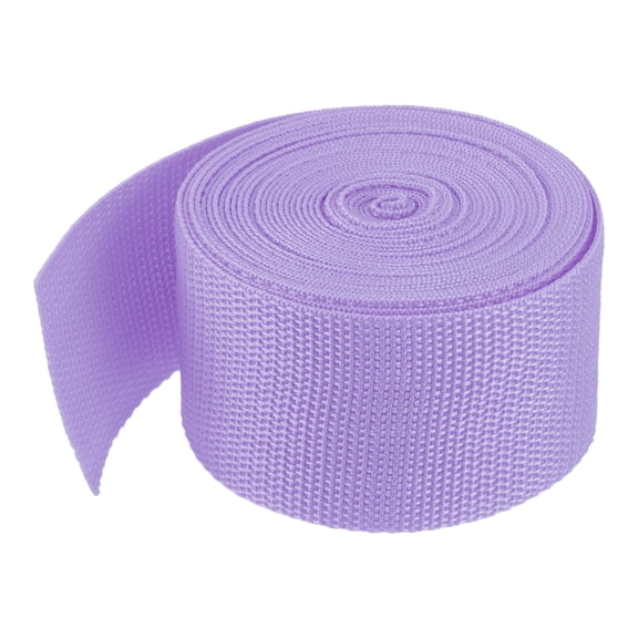 Uxcell Lightweight Polypropylene Webbing Strap 5cm 5 Yard Backpack Strapping Band Lavender Purple for Cargo Straps