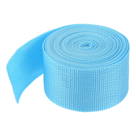 Uxcell Lightweight Polypropylene Webbing Strap 5cm 5 Yard Backpack Strapping Band Sky Blue for Cargo Straps