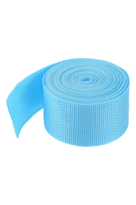 Lightweight Polypropylene Webbing Strap 5cm 5 Yard Backpack Strapping Band Sky Blue for Cargo Straps