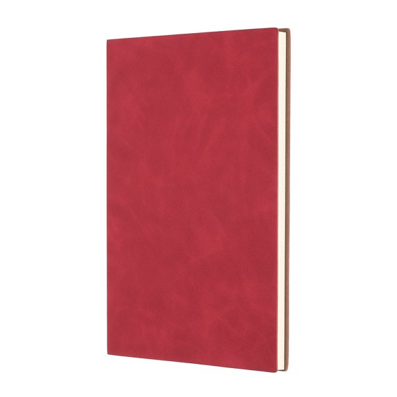 Uxcell Lined Journal Notebook 8.3" x 5.7", A5 60 Pages Journaling Notebooks 80 GSM Thick Paper, Pu Leather Daily Journal Book, Red