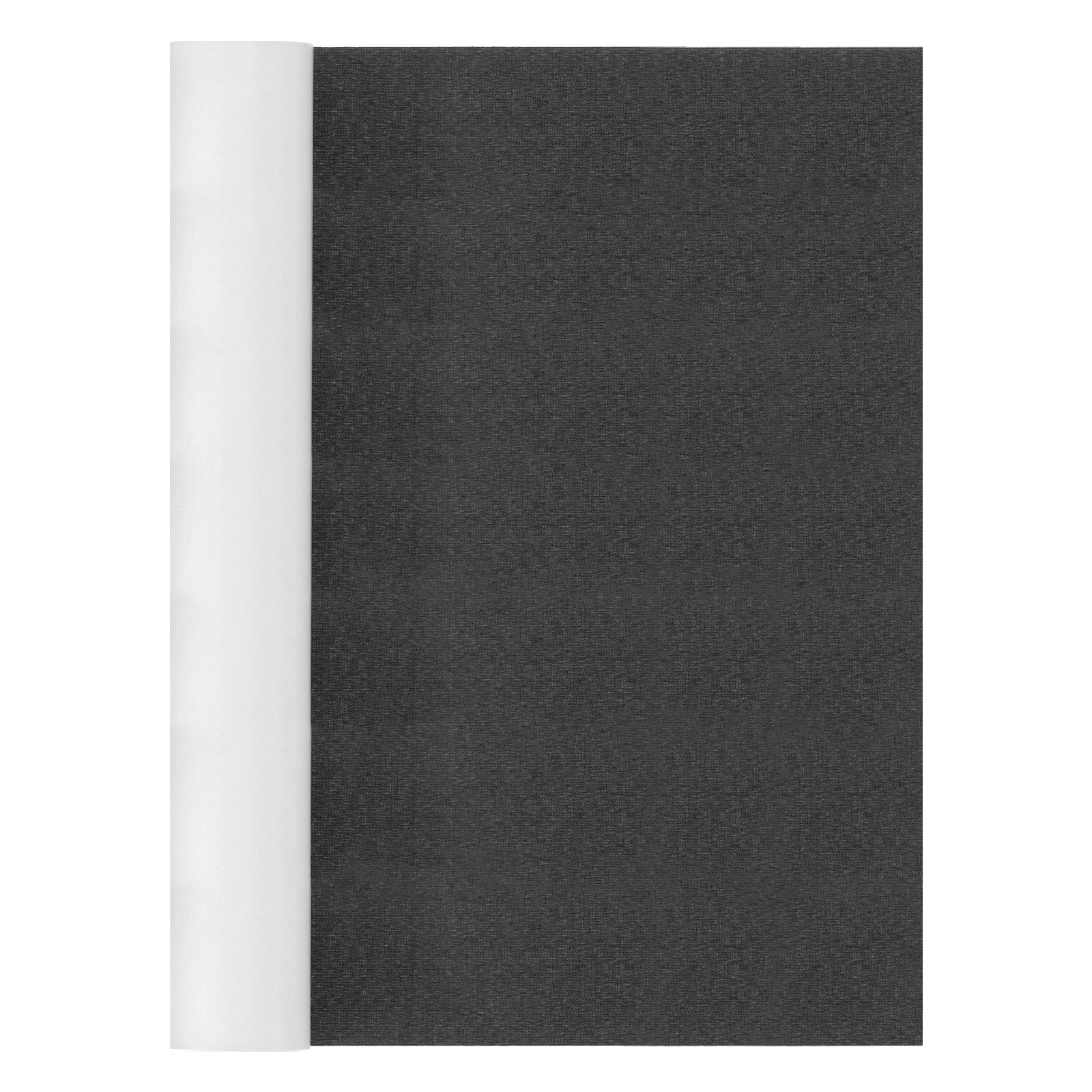 Uxcell Linen Repair Patches Self-Adhesive Fine Linen Couch Fabric Patches Tape Can Be Used for Furniture Black 15 3/4"x79"