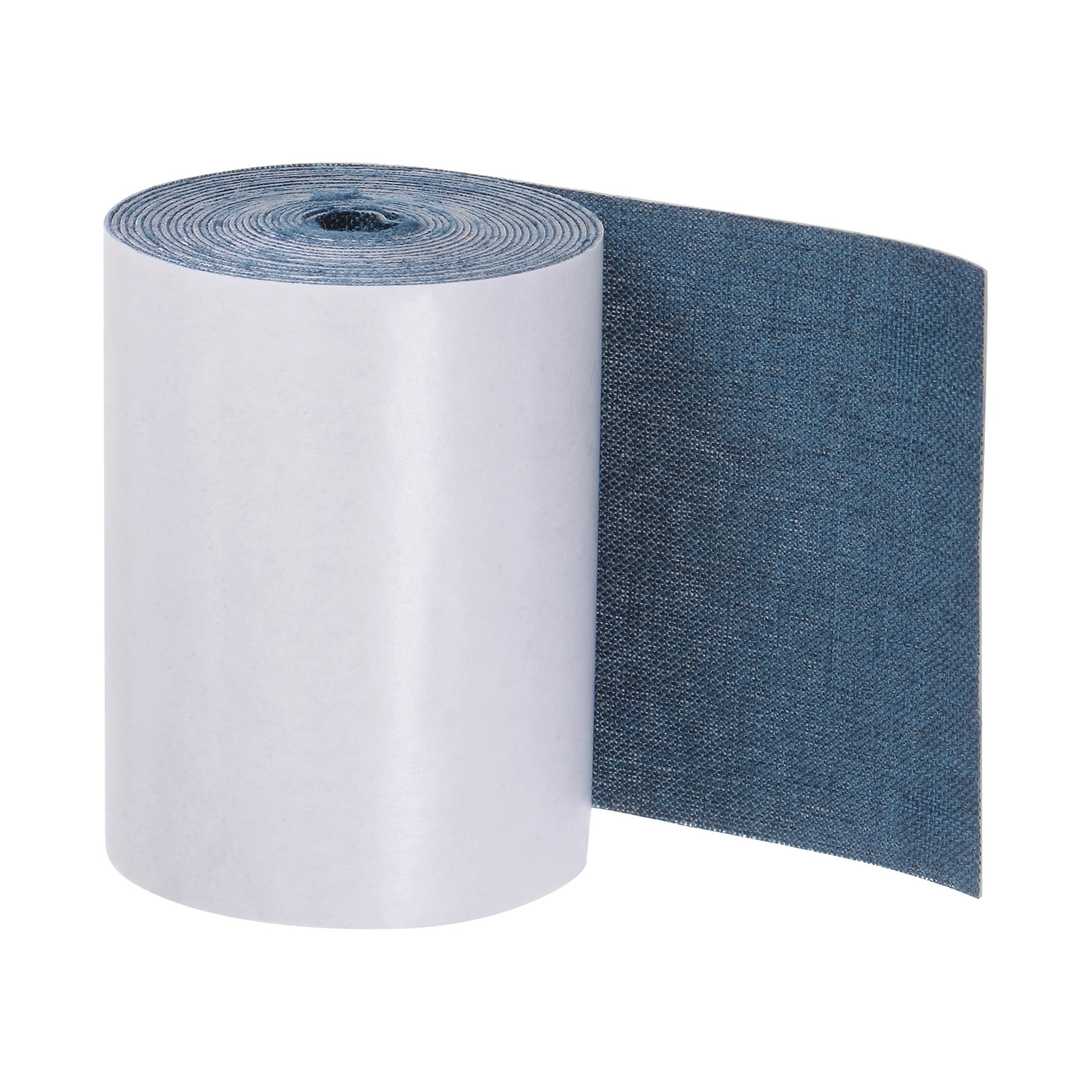 Uxcell Linen Repair Patches Self-Adhesive Fine Linen Couch Fabric Patches Tape Can Be Used for Furniture Dark Blue 3"x118"