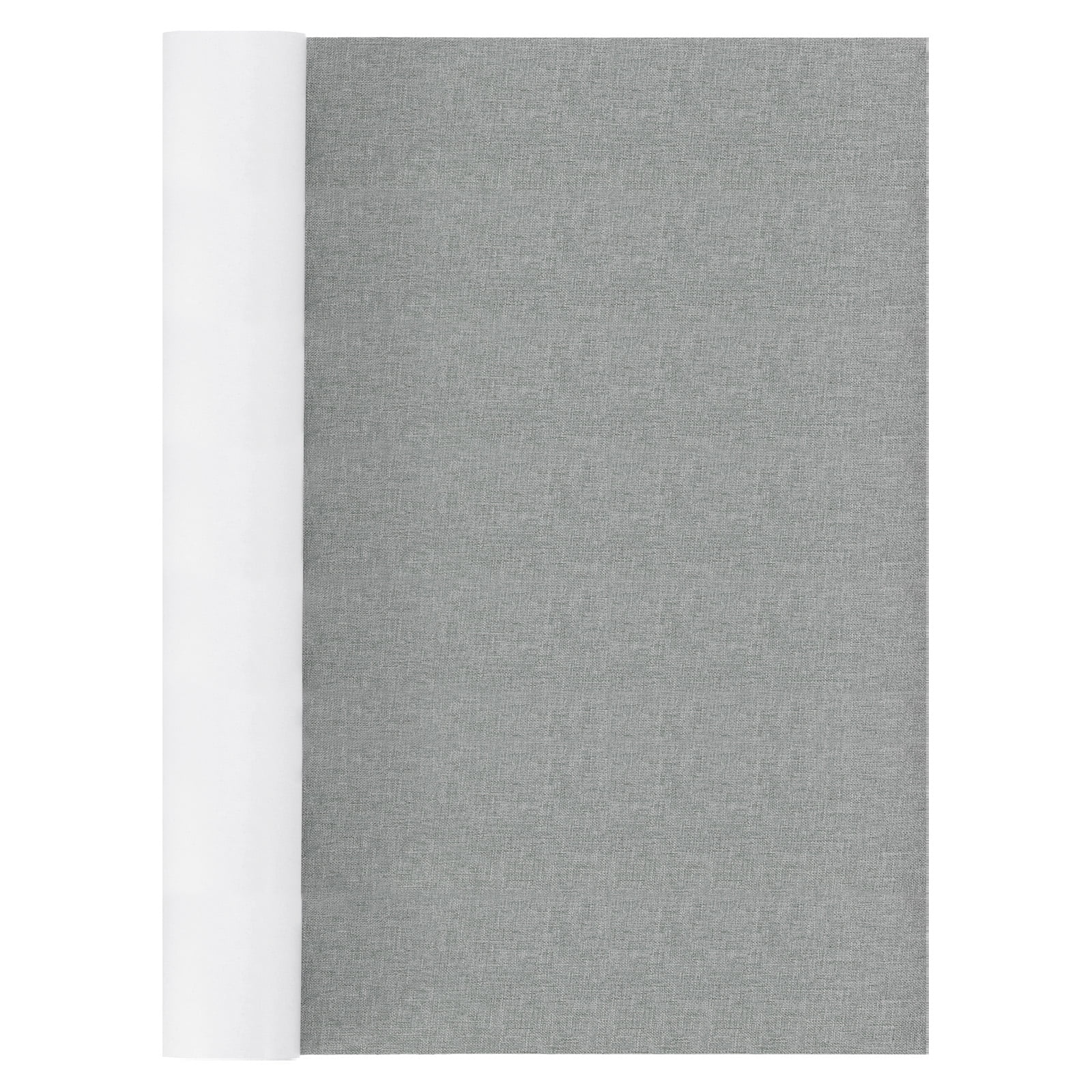 Uxcell Linen Repair Patches Self-Adhesive Fine Linen Couch Fabric Patches Tape Can Be Used for Furniture Dark Grey 15 3/4"x79"