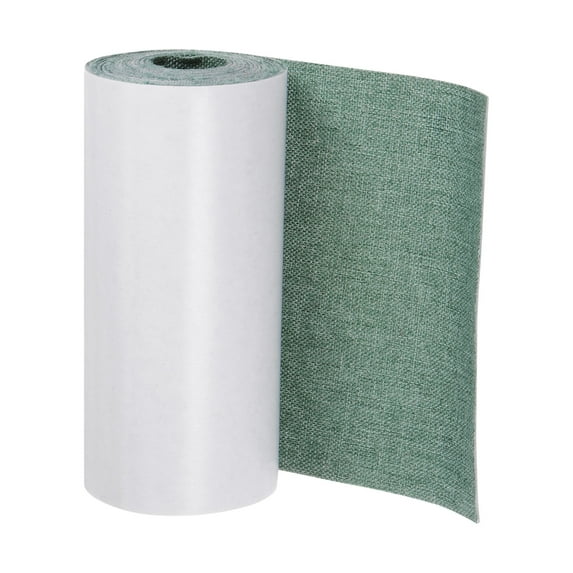 Uxcell Linen Repair Patches Self-Adhesive Fine Linen Couch Fabric Patches Tape Can Be Used for Furniture Gray Green 3.9"x63"