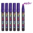 thumbnail image 1 of Uxcell Liquid Chalk Markers, 6Pcs Whiteboard Markers with 7mm Wide Tips Erase Chalk Pens Big Chalkboard Water-Based for Planning Whiteboard, LED Note Board, Blackboard, Mirror, Purple, 1 of 7
