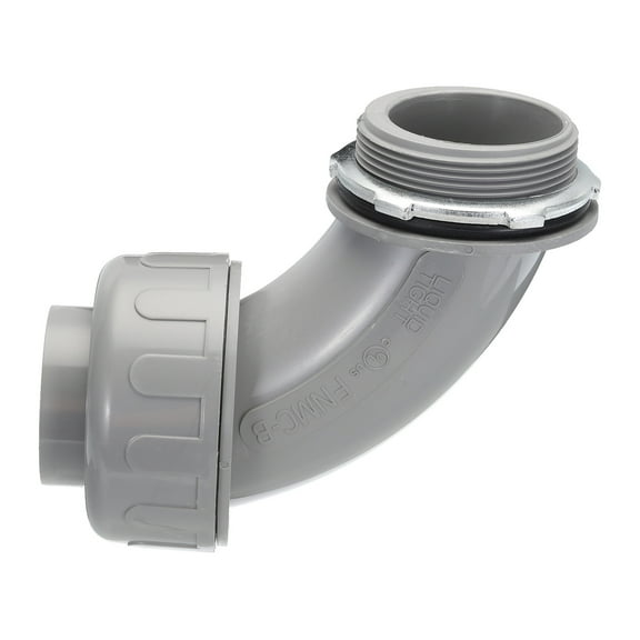 Uxcell Liquid Tight Connector 2NPT Non-metallic Electrical Conduit Fitting Pack of 1(90 degree)
