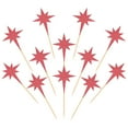 thumbnail image 1 of Uxcell Little Star Cupcake Toppers, Sparkle Star Cupcake Picks Birthday Cake Decoration Red 30, 1 of 7