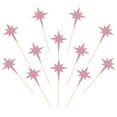 thumbnail image 1 of Uxcell Little Star Cupcake Toppers, Sparkle Star Cupcake Picks Birthday Cake Decoration Rose Gold 50, 1 of 7