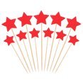 thumbnail image 1 of Uxcell Little Star Cupcake Toppers, Star Cupcake Picks Birthday Cake Decorations, Red 50 Pcs, 1 of 7