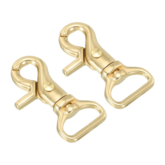 Uxcell Lobster Clasp Keychains, 2 Pack 3/4 Inch Oval Clasps Swivel Trigger Snap Hook