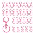 thumbnail image 1 of Uxcell Lobster Claw Clasp Hook Keychain with Swivel Trigger Clip Flat Split Keychain Ring, Pink, 30 Pcs, 1 of 6