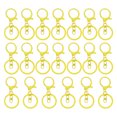thumbnail image 1 of Uxcell Lobster Claw Clasps Keychain, Metal Lobster Clasp Hook with Swivel Trigger Clips Flat Split Keychain Ring Yellow, 1 of 7