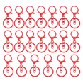 thumbnail image 1 of Uxcell Lobster Claw Clasps Keychain, Metal Lobster Clasp Hook with Swivel Trigger Clips Flat Split Keychain Ring Red, 1 of 7