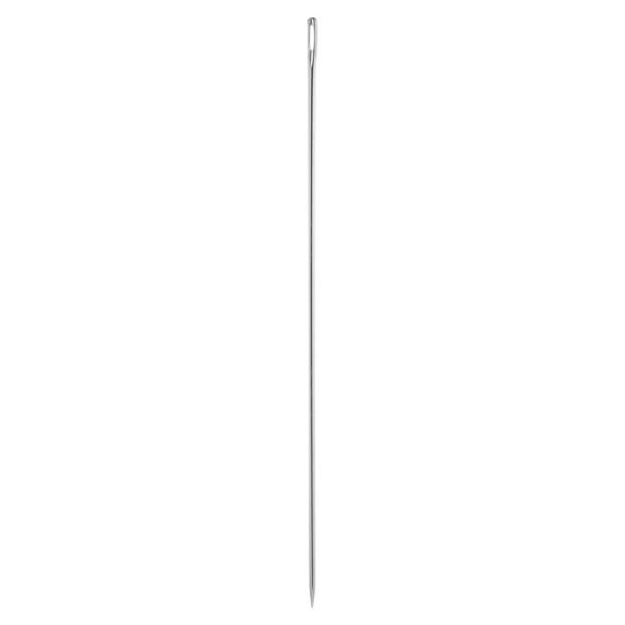 Uxcell Long Hand Sewing Needles, 12" Length Duty Large Eye Needles Upholstery Needle for Canvas Carpet Leather