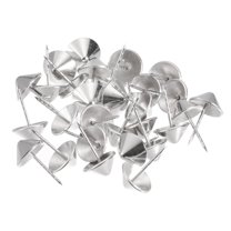 Silver Star Push Pins, 15 Pieces, Solid Metal Decorative Tacks For Cork Boards & Crafts 1 thumbnail image