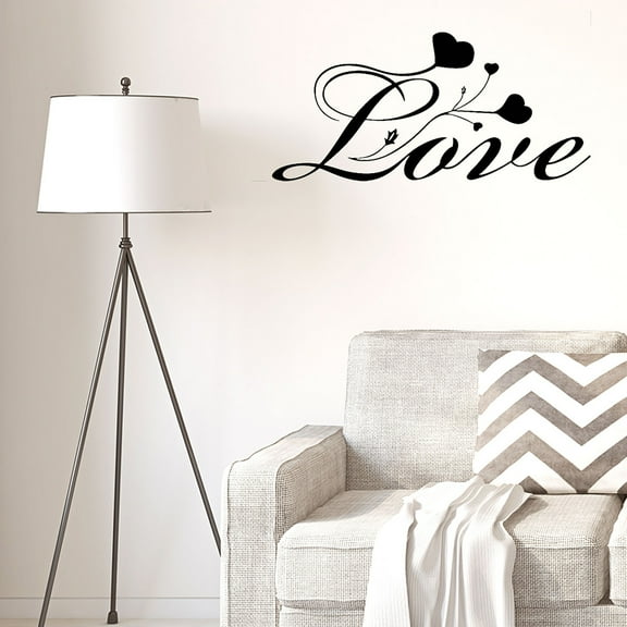 Uxcell Love Pattern Removable Peel and Stick Wall Decals Sticker Decor Home Hallway Bedroom