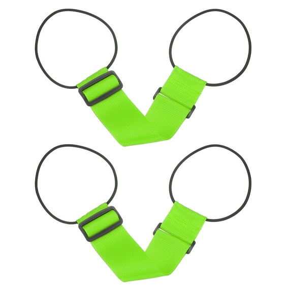 Uxcell Luggage Straps Bag Bungee, Suitcase Straps Adjustable Belt, Fluorescent Green 2 Pcs
