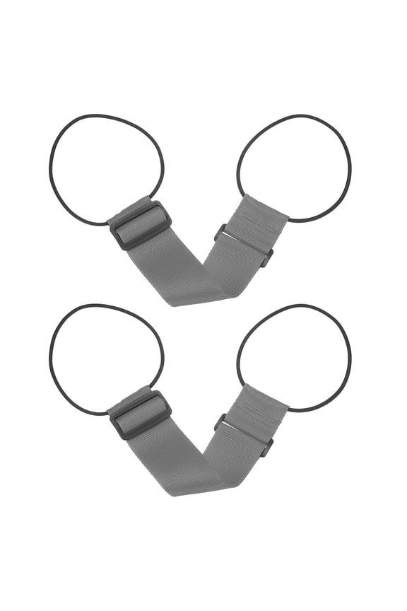 Luggage Straps Bag Bungee, Suitcase Straps Adjustable Belt, Gray 2 Pcs