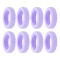 thumbnail image 1 of Uxcell Luggage Suitcase Wheels Cover, 8 Pack Silicone Carry on Luggage Wheels Cover Suitcase Wheel Covers, Purple, 1 of 7