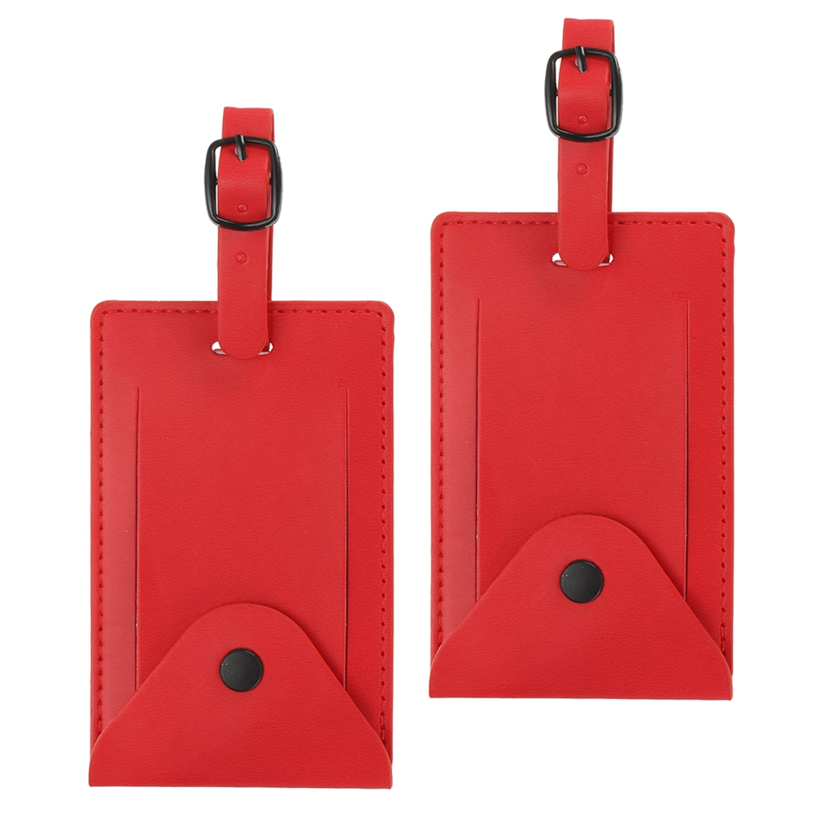 Uxcell Luggage Suitcases Tags, PU Leather Baggage Tags Privacy ...