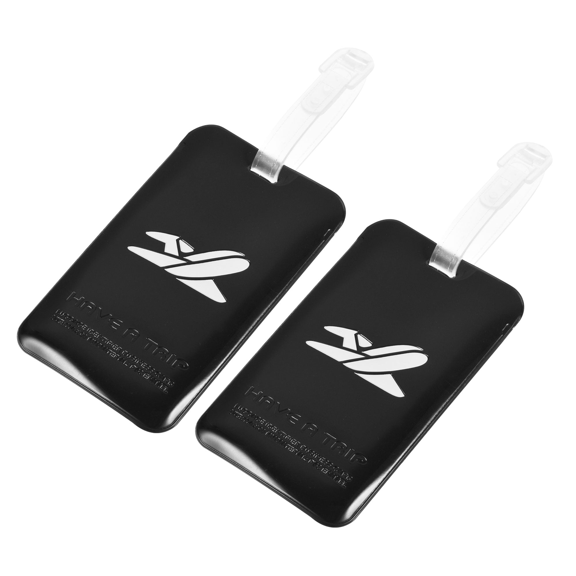Uxcell Luggage Tag PVC Holders Baggage Label Identifier with Straps