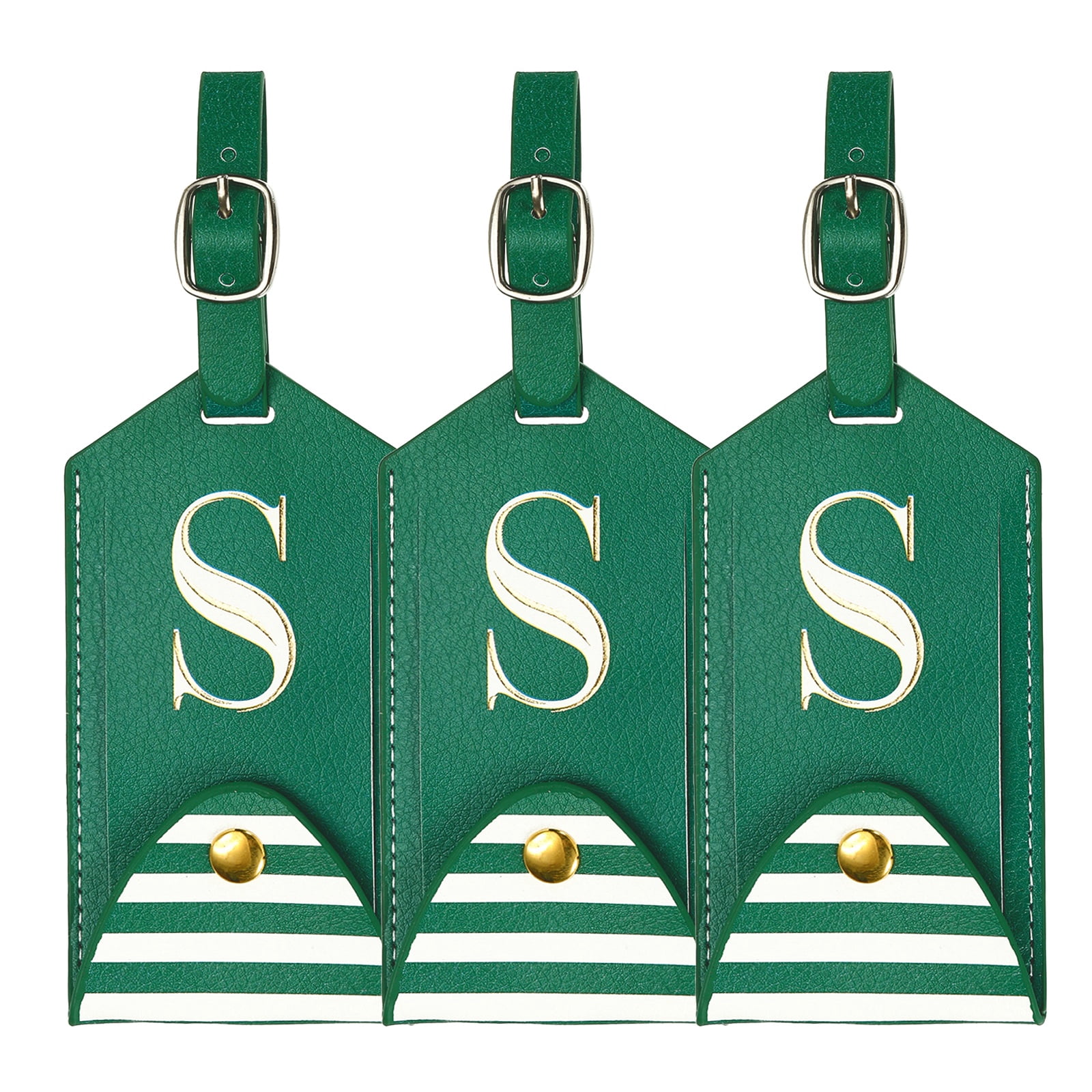 Luggage Label Spring Uxcell Luggage Tags, Initial Letter Travel Luggage Baggage Labels Green ...