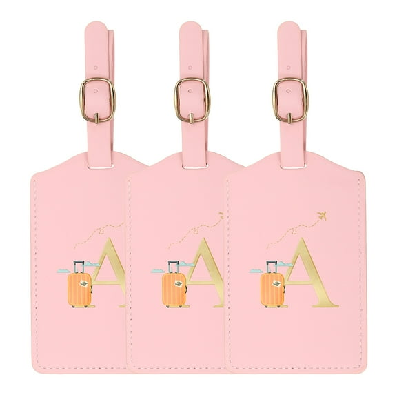 Uxcell Luggage Tags, Initial Letter Travel Luggage Baggage Labels Tag A
