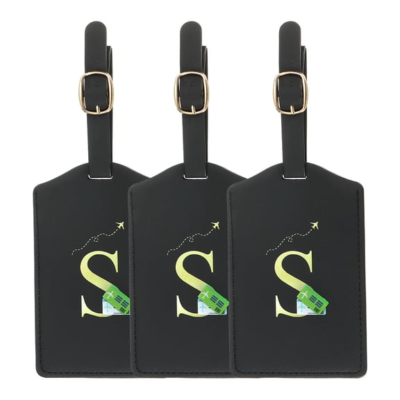 Uxcell Luggage Tags, Initial Letter Travel Luggage Baggage Labels Tag S