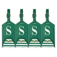 thumbnail image 1 of Uxcell Luggage Tags, Initial Letter Travel Luggage Green S, 1 of 7