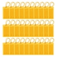 thumbnail image 1 of Uxcell Luggage Tags Flexible Travel Bag Name ID Identifier Label Tags Travel Essentials Yellow, 1 of 6