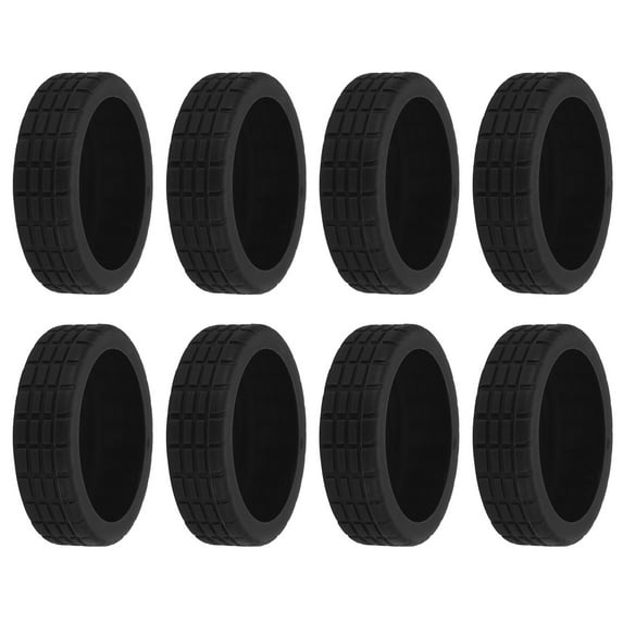 Uxcell Luggage Wheels Covers, Luggage Wheel Protector All-Inclusive Covers for Suitcase, Black 8Pcs