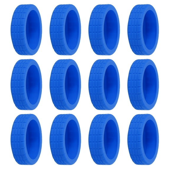 Uxcell Luggage Wheels Covers, Luggage Wheel Protector All-Inclusive Covers for Suitcase, Blue 12Pcs