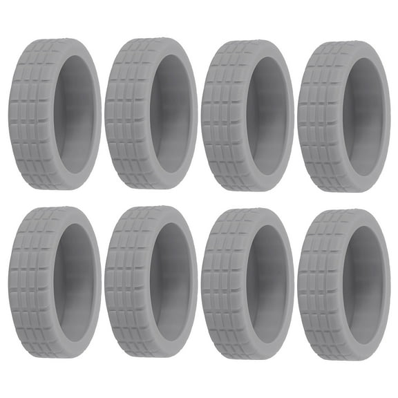 Uxcell Luggage Wheels Covers, Luggage Wheel Protector All-Inclusive Covers for Suitcase, Grey 8Pcs